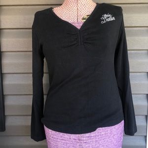 Harley Davidson Stitched Embroidery Women’s Long Sleeve Shirt
